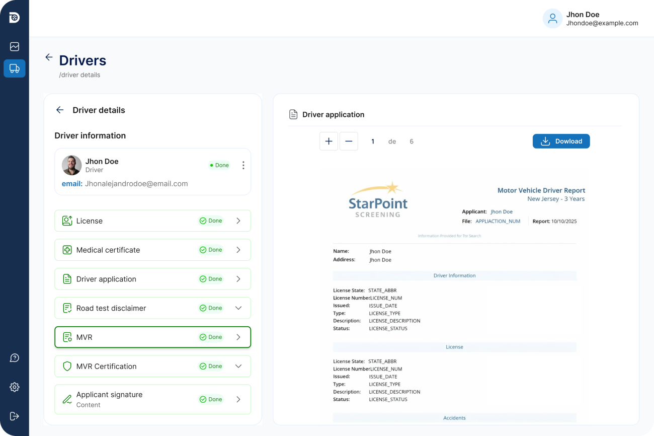 MVR Records & Annual Review